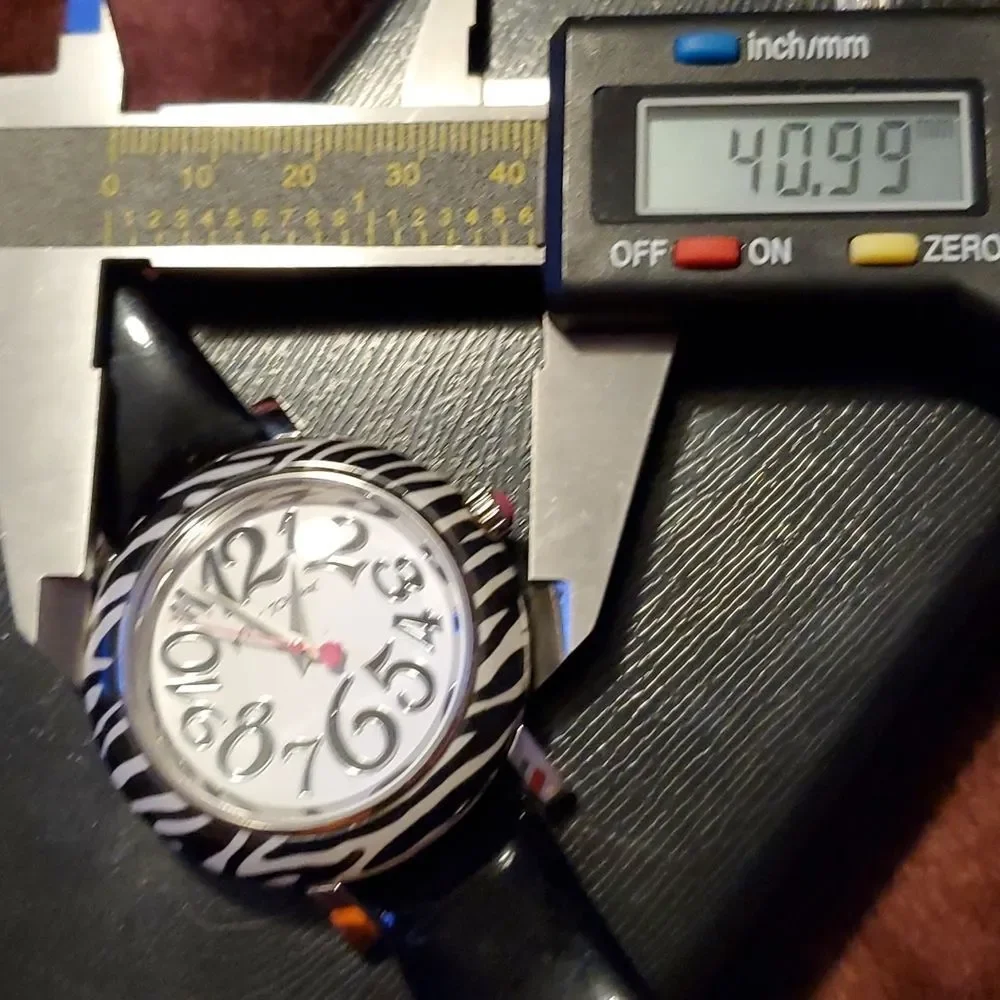 2 Betsey Johnson Women's Watches Black Zebra & Pink Patent‎ Leather